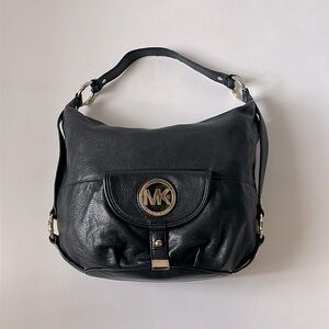 Michael Kors Fulton Pebbled Leather Shoulder Bag